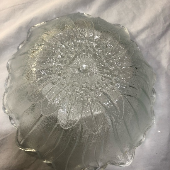 Vintage Indiana Glass Co. Lily Pons Clear Line #605 pattern clear glass 7” - Picture 5 of 8